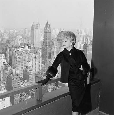 Woman Overlooking New York City Skyline Wall Art