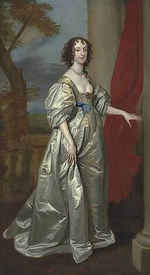 17th Century Painting - Lucy Percy Countess Of Carlisle by Anthony Van Dyck