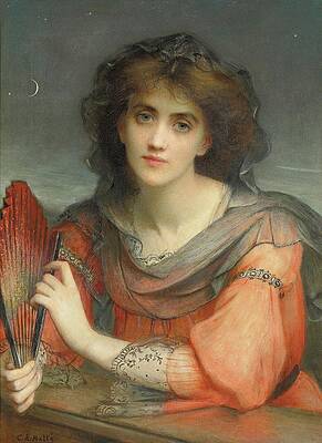 Gaze Painting - Luna by Charles Edward Hall