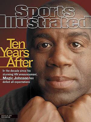 Playing Wall Art featuring the photograph Magic Johnson, Basketball Sports Illustrated Cover by Sports Illustrated