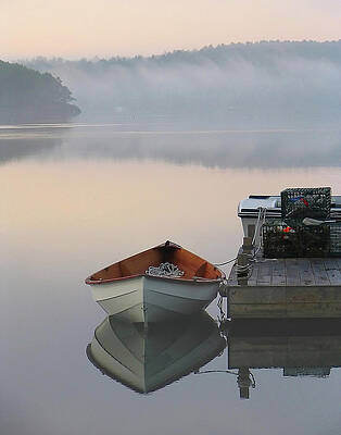 Maine Photograph - Maine Foggy Morning by Steven David Roberts