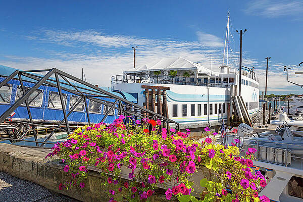 Destination Wall Art featuring the digital art Maine, Portland, Dimillo's Restaurant by Claudia Uripos