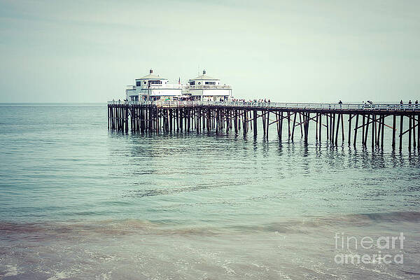 California Wall Art featuring the photograph Malibu Pier Coastal California Photo by Paul Velgos