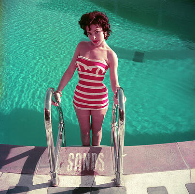 Vintage Poolside Glamour Wall Art