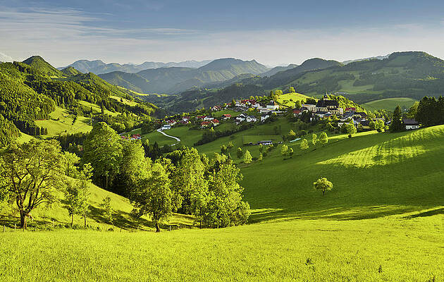 Maria Neustift, Alpine Foothills, Upper Austria, Austria Print