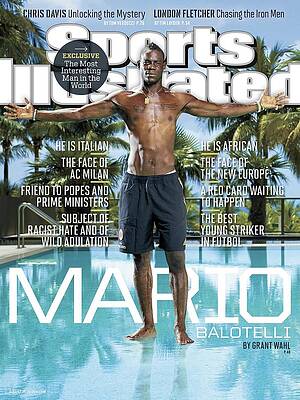 Mario Balotelli by the Pool Photograph