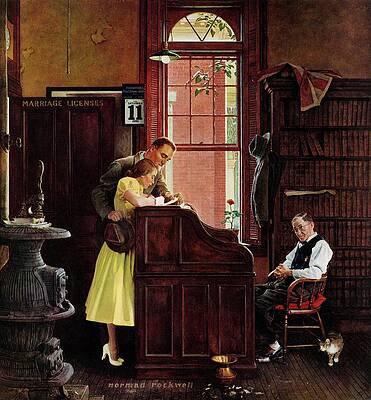 Marriage License by Norman Rockwell