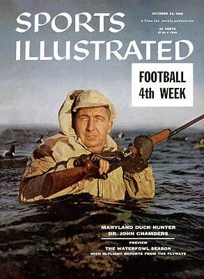 Maryland Photograph - Maryland Duck Hunter Dr. John Chambers The Waterfowl Season Sports Illustrated Cover by Sports Illustrated