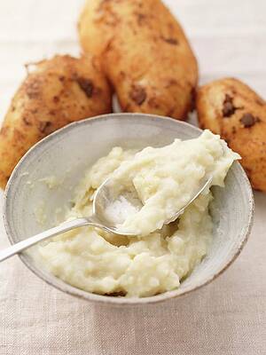 Mashed Potato And Fresh Potatoes Print