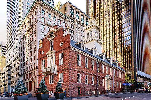 Boston Digital Art - Massachusetts, Boston, The Historic Old by Claudia Uripos