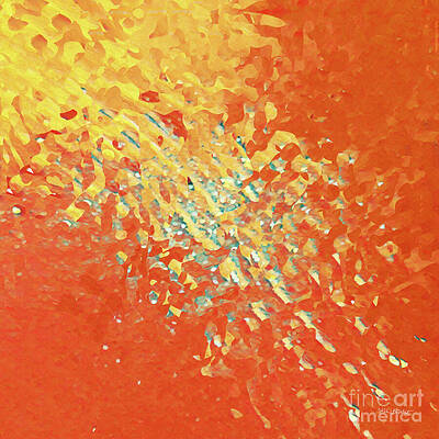 Anxious Painting - Matthew 6 13. The Glory Forever. Modern Christian Wall Art, Anxiety Scripture by Mark Lawrence