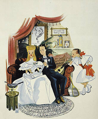 Film Wall Art featuring the drawing Meet Me In St Louis by Al Hirschfeld