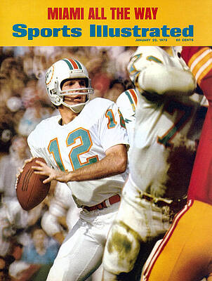 Miami Dolphins Quarterback Action Photograph