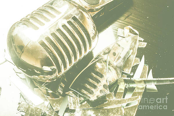 Music Wall Art featuring the photograph Mic Drop by Jorgo Photography