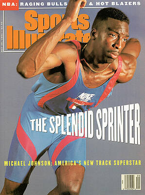 Michael Johnson on Sports Magazine Cover Photograph