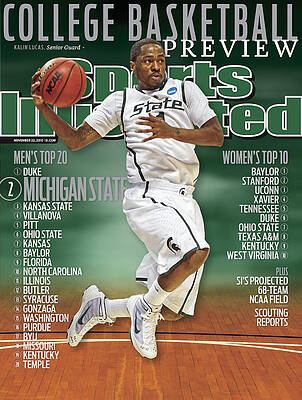 Spokane Wall Art featuring the photograph Michigan State University Kalin Lucas, 2010 College Sports Illustrated Cover by Sports Illustrated