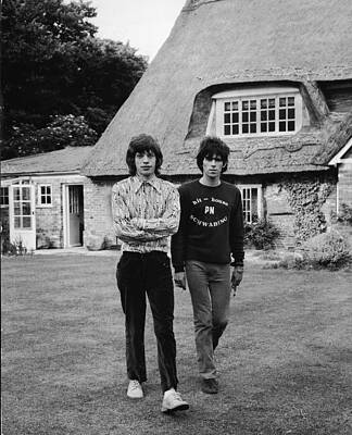 Wall Art featuring the photograph Mick & Keith In The Country by Express Newspapers