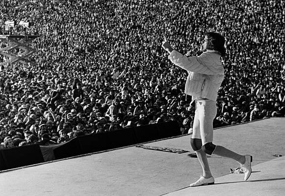 Wall Art featuring the photograph Mick Jagger & The Rolling Stones by George Rose