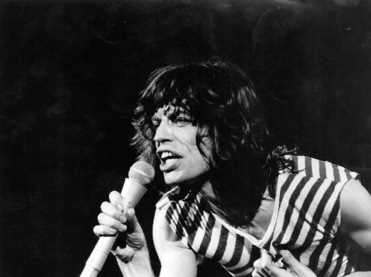 Wall Art featuring the photograph Mick Jagger by Evening Standard