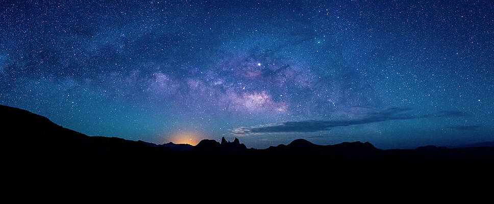 America Photograph - Milky Way Over Mule Ears Viewpoint by David Morefield