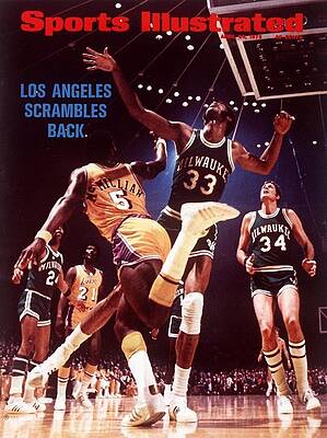 Milwaukee Bucks Photograph - Milwaukee Bucks Kareem Abdul-jabbar, 1972 Nba Western Sports Illustrated Cover by Sports Illustrated