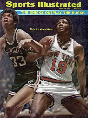 Alcindor and Reed Basketball Duel Wall Art