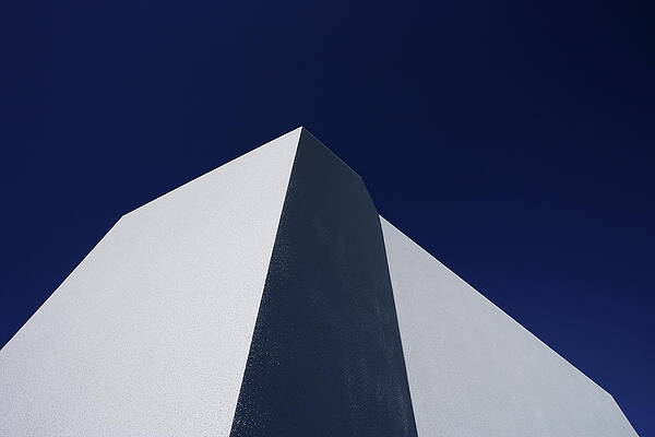 Wall Art featuring the photograph Minimal Architecture,blue Sky Background by Sot
