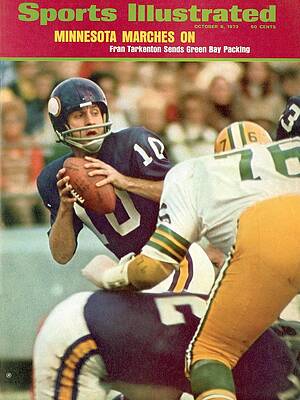 Fran Tarkenton in Action Wall Art