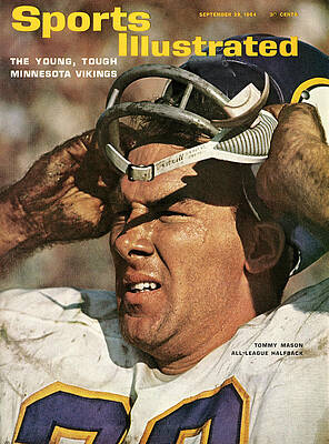 Minnesota Vikings Football Player Helmet Photograph