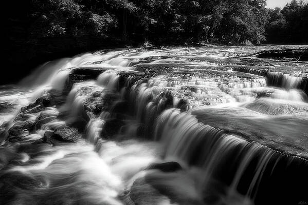 Michigan Wall Art featuring the photograph Mist Of Nawadaha Falls by Owen Weber