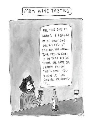 Mom at Wine Tasting Event Wall Art