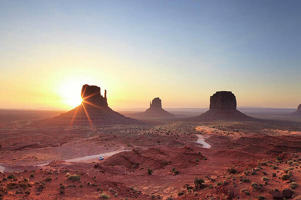 Destination Wall Art featuring the digital art Monument Valley, Arizona, Usa by Maurizio Rellini