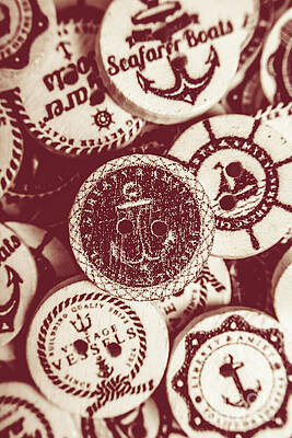 Rustic Photograph - Mooring In Maroon by Jorgo Photography