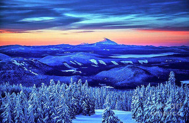 Oregon Photograph - Morning From Timberline Lodge by Bruce Block