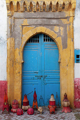 Lamp Wall Art featuring the digital art Morocco, Essaouira, Ornate Lamps On Sale Outside Shop by Nicholas Pitt