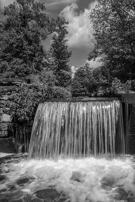 Summer Photograph - Morris Canal Waterloo Village BW by Susan Candelario