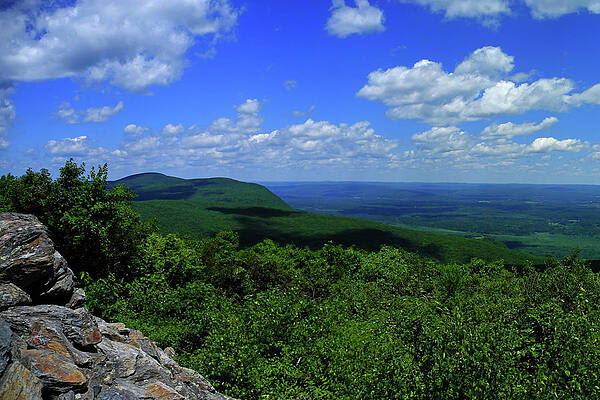 Wall Art featuring the photograph Mount Everett And Mount Race From The Summit Of Bear Mountain In Connecticut by Raymond Salani III