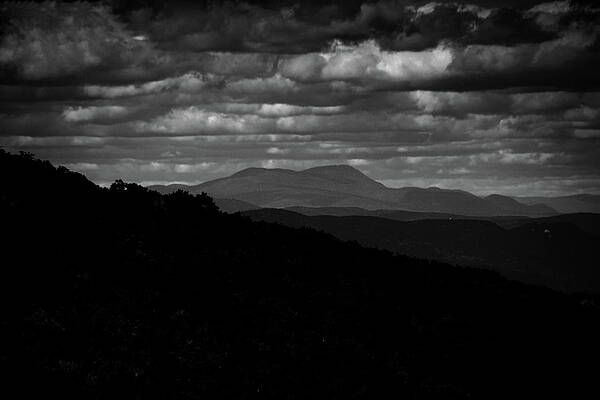 Wall Art featuring the photograph Mount Greylock From Mount Race In Black And White by Raymond Salani III