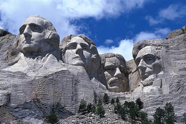 Famous Presidents at Mount Rushmore Digital Art