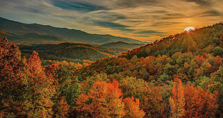 Sunset Photograph - Mountain Magic by Marcy Wielfaert