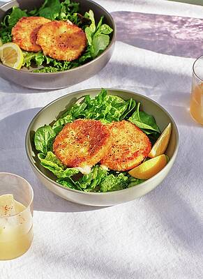 Juice Wall Art featuring the digital art Mozzarella Fritters by Emma Fishman