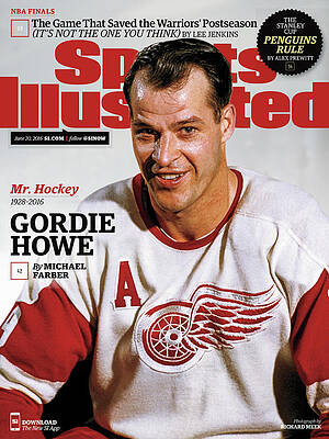Gordie Howe Sports Illustrated Cover Wall Art