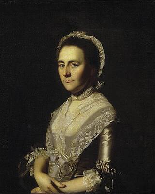 John Singleton Copley Painting - Mrs. Alexander Cumming, Nee Elizabeth Goldthwaite, Later by John Singleton Copley
