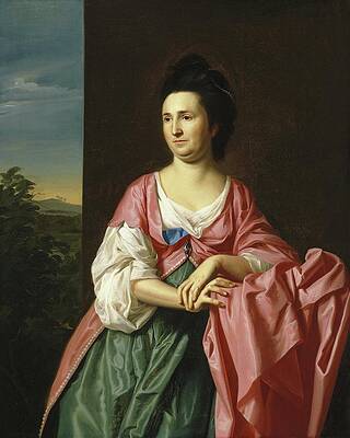 John Singleton Copley Painting - Mrs. Sylvester Gardiner, Ne Abigail Pickman, Formerly Mrs by John Singleton Copley