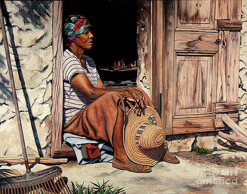 Wall Art featuring the painting Ms Lerlene by Nicole Minnis