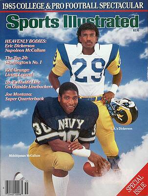 Eric Dickerson and Napoleon McCallum on Cover Wall Art