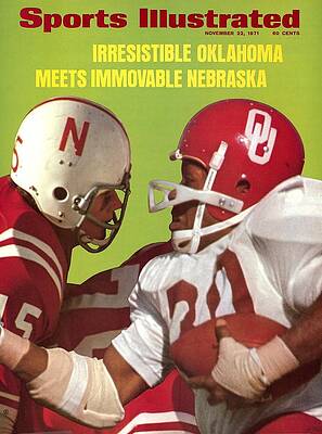 Oklahoma vs Nebraska Football Clash Wall Art