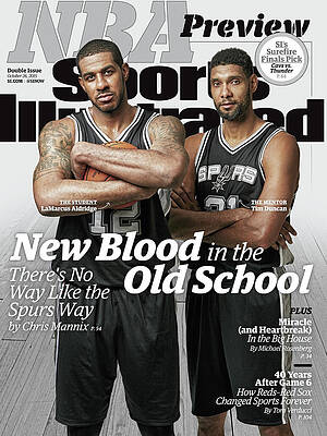 NBA Legends LaMarcus Aldridge and Tim Duncan Photograph