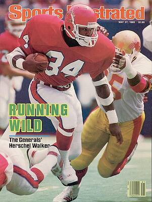 Herschel Walker Photograph - New Jersey Generals Herschel Walker... Sports Illustrated Cover by Sports Illustrated