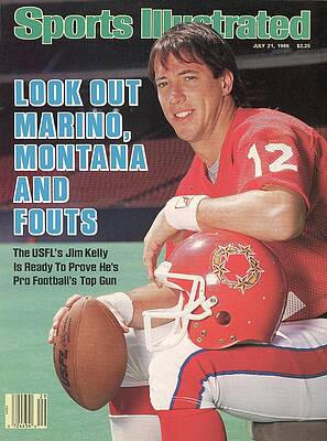 Jim Kelly on Sports Illustrated Cover Wall Art